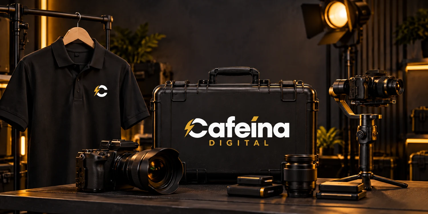 Direção visual da Cafeína aplicada a equipamentos de produção audiovisual